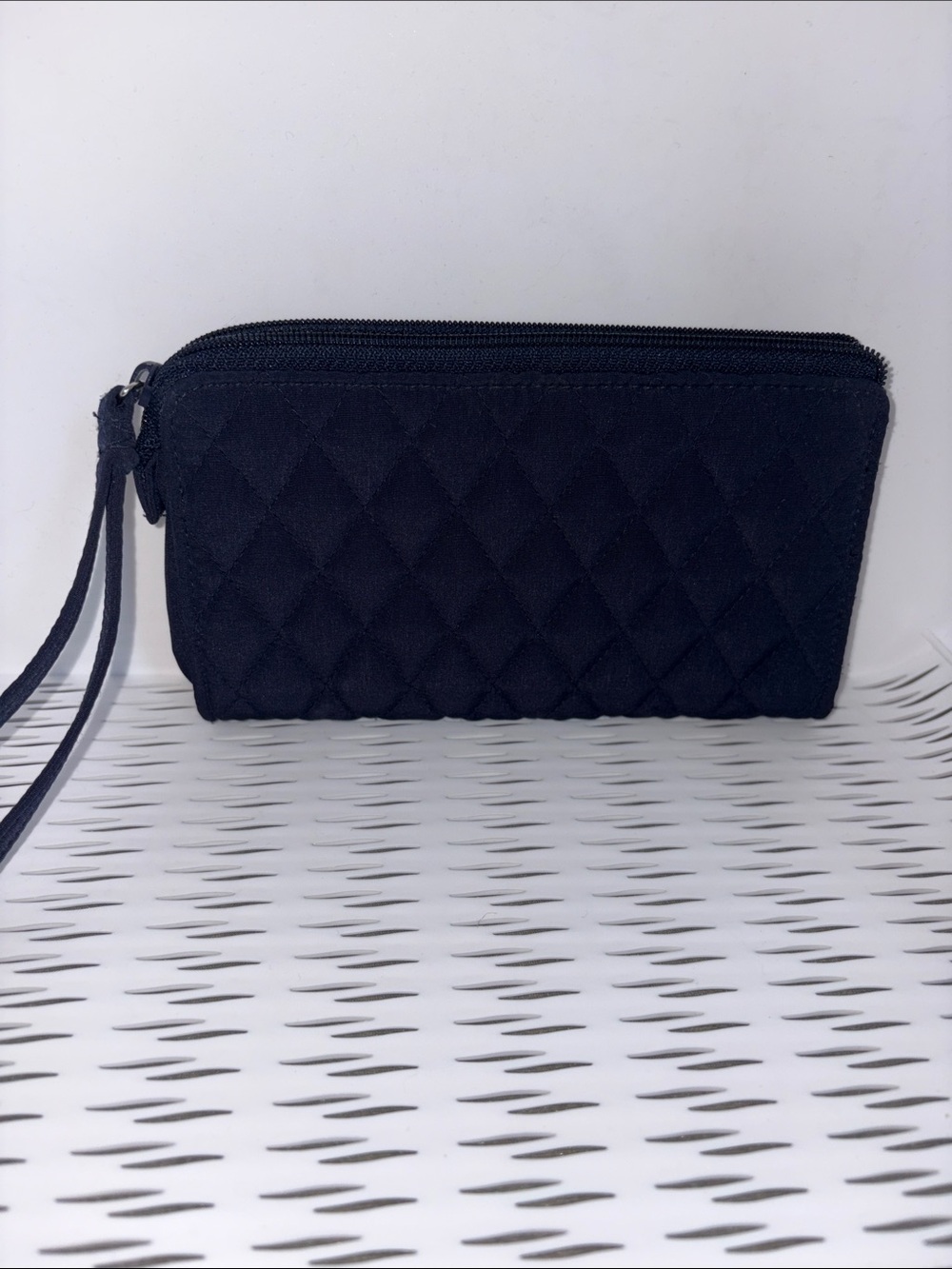 Vera Bradley navy Quilted Wristlet Clutch - Classic zip wallet